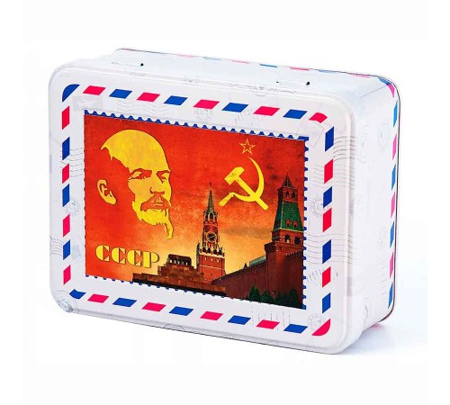 ИМЧ Шкатулка с магнитом СССР Красная площадь ж/б 50гр*(30)