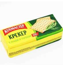 Крекер Кухмастер 270г*16 С луком и укропом