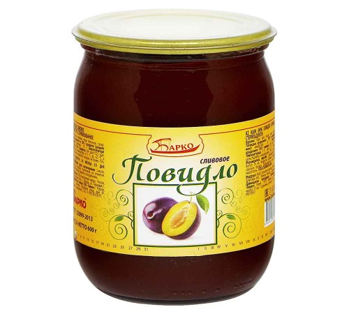 Повидло Сливовое "Барко" 600г*8 ГОСТ