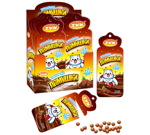 Жевательные конфеты Лямушки 16гр*24шт*(24бл) ZVN