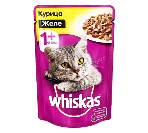 ВИСКАС 75г*28  желе курица
