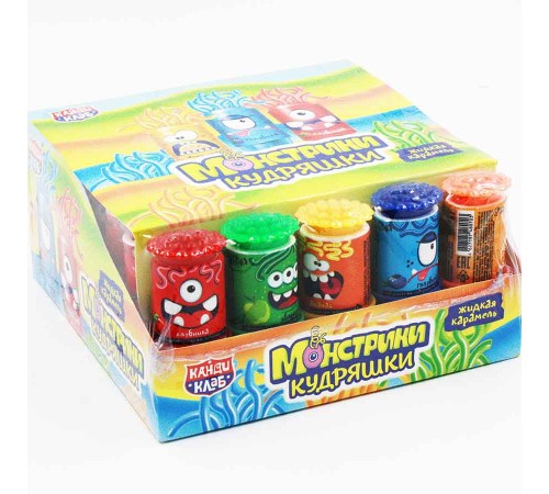 Жидкая конфета Канди Клаб  8гр*30*(12бл) Монстрики кудряшки
