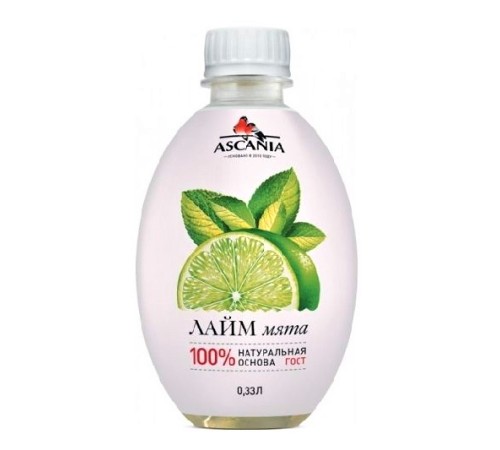 Лимонад Аскания 0,33л*6шт ПЭТ Лайм Мята