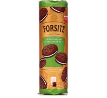 Печенье сэндвич "FORSITE" Яшкино 220гр*20 Шоколадно-сливочное