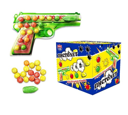 Жевательная резинка Канди Клаб 14гр*24*(12бл) Пистолет