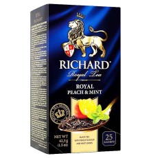 Ричард чай 25пак.*12 Royal Peach & Mint