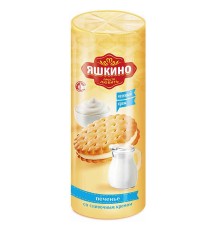 Печенье затяжное Яшкино 190г*20 Сливочный крем