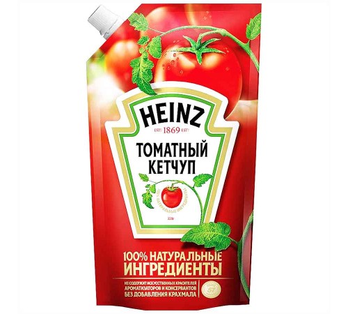 Кетчуп"Хайнц"дой-пак 320г*16 Томатный