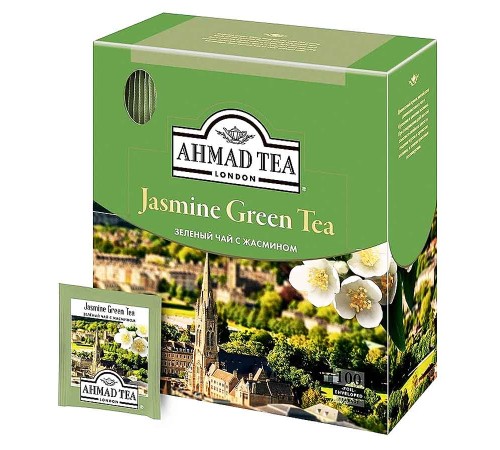 Ахмад 100 пак*(8) Зеленый чай с жасмином