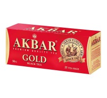 Акбар чай черный 25 пак.с/я*2г*(12) Золотой