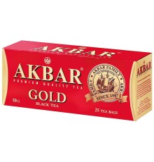 Акбар чай черный 25 пак.с/я*2г*(12) Золотой