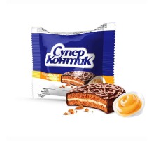 Супер-Контик печенье- сэндвич 100гр*50 Со сгущ.молоком