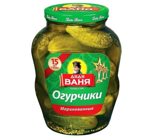 Огурцы Дядя Ваня  950 гр*6 Маринованные
