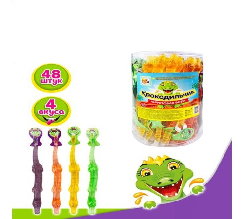 Желейный десерт  Канди Клаб 35гр*48*(6бан) Крокодильчик