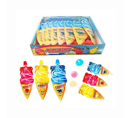 Жидкая конфета Канди Клаб 20гр*24*(12бл) Мороженое