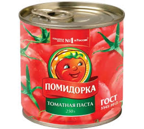 Томатная паста "Помидорка" ж/б 250г*24 ключ