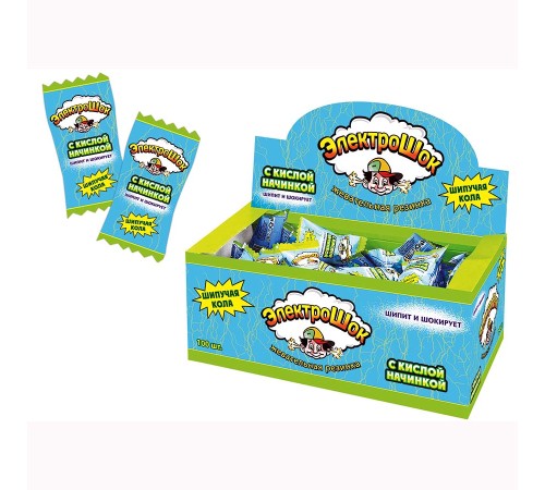 Жевательная резинка  Электрошок 3,5гр*100*(20бл) Кола
