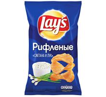 Лейс  140 г*19 чипсы Сметана/Лук
