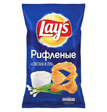 Лейс  140 г*19 чипсы Сметана/Лук