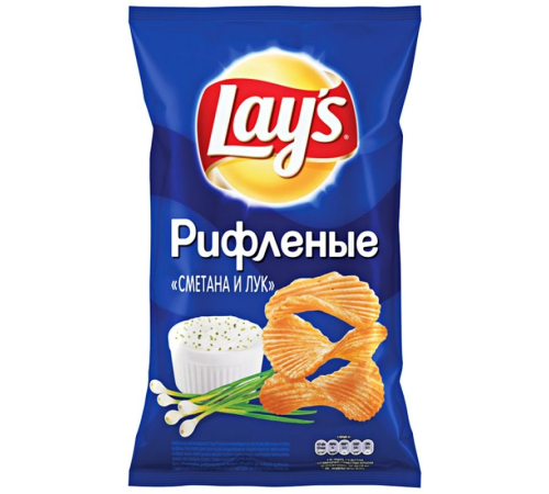 Лейс  140 г*19 чипсы Сметана/Лук