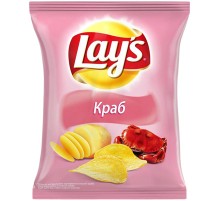Лейс  140 г*19 чипсы Краб