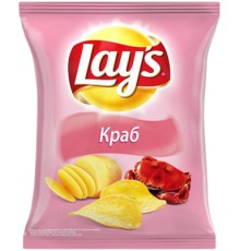 Лейс  140 г*19 чипсы Краб