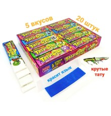 Жевательная резинка Канди Клаб Пластинки с тату 12,5гр*20*(30бл) Зомби Тату Бум