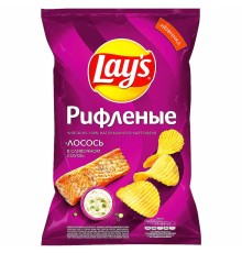 Лейс  140 г*19 чипсы Лосось Сливочный соус