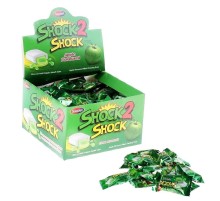 Жевательная резинка Канди Клаб  4гр*100*(20бл) SHOCK2 SHOCK Яблоко