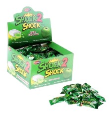 Жевательная резинка Канди Клаб  4гр*100*(20бл) SHOCK2 SHOCK Яблоко