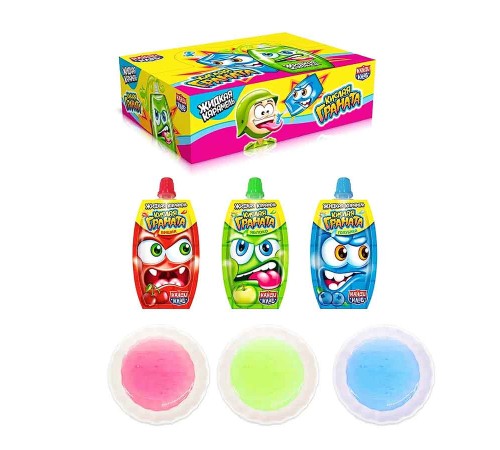 Жидкая конфета Канди Клаб 20гр*30*(12бл) Кислая Граната