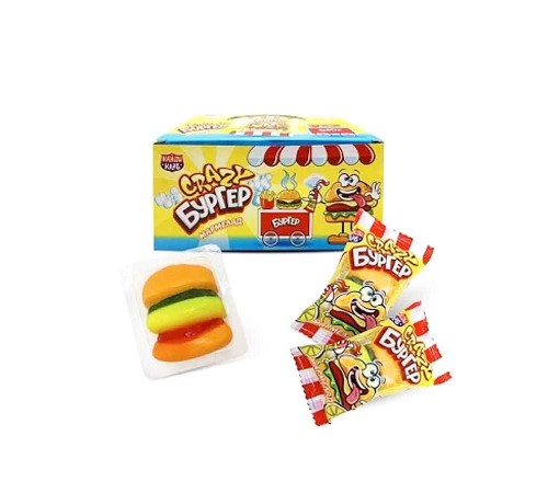 Мармелад Канди Клаб Crazy Gummy 18гр*36*(12бл) BIG Бургер