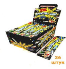 Жевательная конфета  Электрошок XXL  25гр*36*(12бл) Тропик