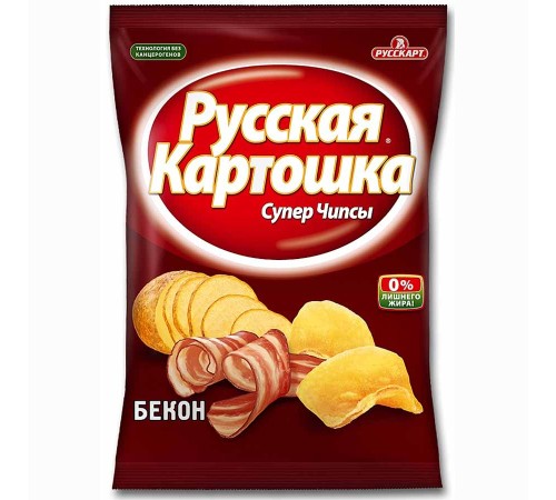 Чипсы картофельные"Русская картошка"140 г*9 Бекон