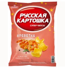Чипсы картофельные"Русская картошка"140 г*9 Креветки
