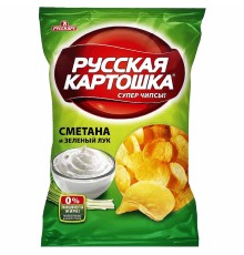 Чипсы картофельные"Русская картошка"140 г*9 Сметана/лук