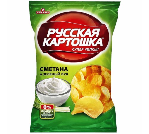 Чипсы картофельные"Русская картошка"140 г*9 Сметана/лук