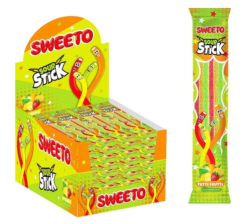 Жевательный мармелад  Бебетто Sour Blast 15гх48шт*(6бл) Тутти-фрутти