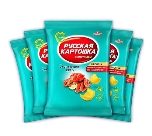 Чипсы картофельные"Русская картошка"140 г*9 Краб