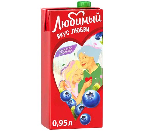 Сок"Любимый"0,95л*12 Черника (напиток)