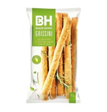 Хлебные палочки "GRISSINI"80г*15 С итальянскими травами и морской солью