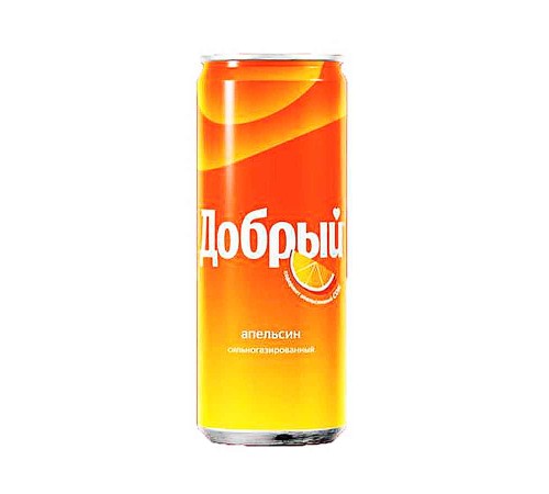 Добрый 0,33л*12 ж/б Апельсин