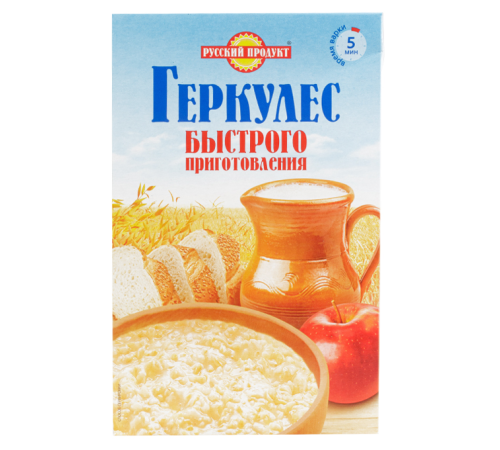 Геркулес "Русский Продукт" быстрого приготовления 420гр*12 Овсяные хлопья