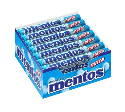 Ментос драже 37,5гх24*(12бл) Мята