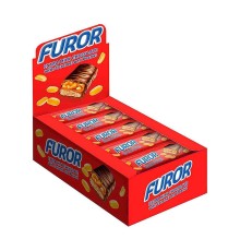 Батончики FUROR шоколадный 45г*18шт*(8бл) Caramel&Peanut