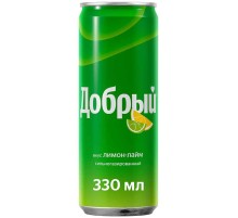 Добрый 0,33л*12 ж/б Лимон-лайм