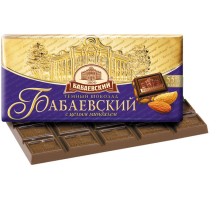 Бабаевский  шоколад  90гх16шт*(4бл) Темный с миндалем