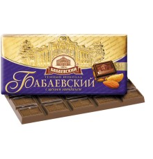 Бабаевский  шоколад  90гх16шт*(4бл) Темный с миндалем
