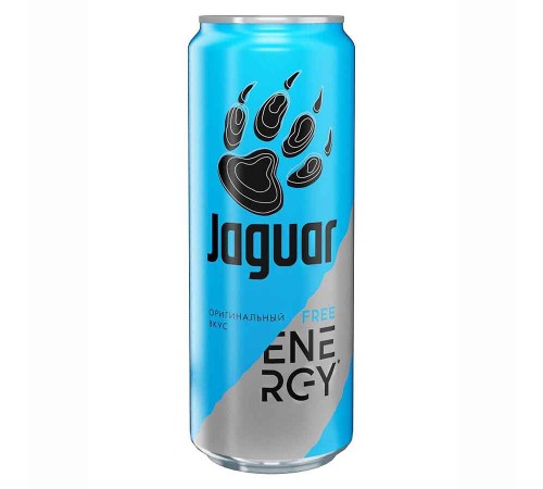 Энергетический напиток Ягуар ж/б 0,5л*12 Free синий