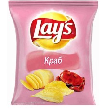 Лейс  70 г*25 чипсы Краб